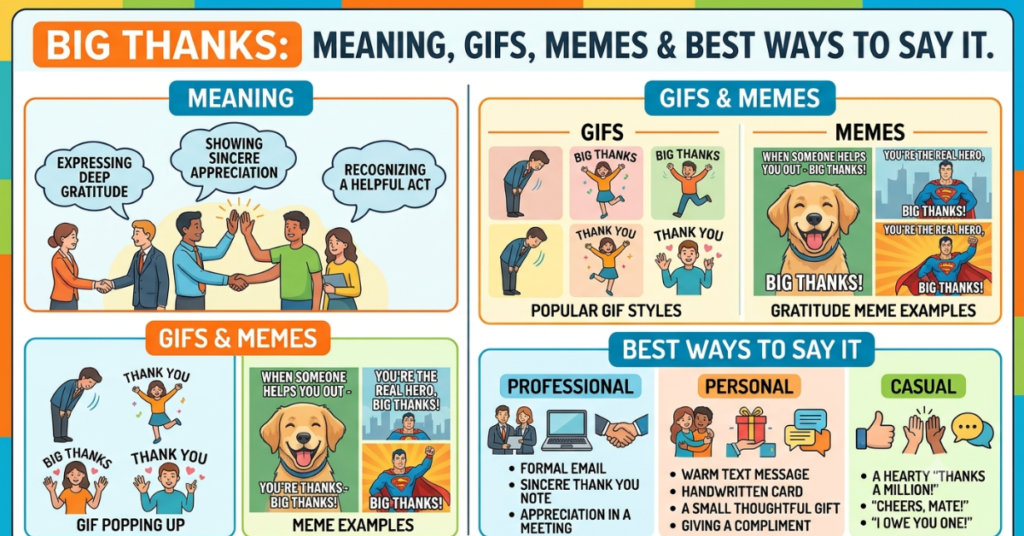 Big Thanks: Meaning, GIFs, Memes & Best Ways to Say It