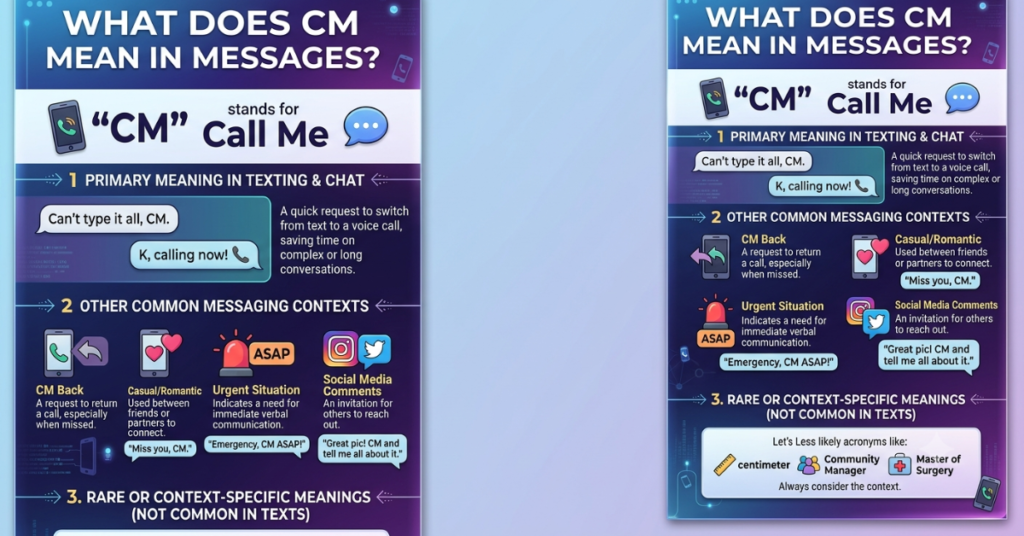 CM Meaning in Text: What Does CM Mean in Messages?