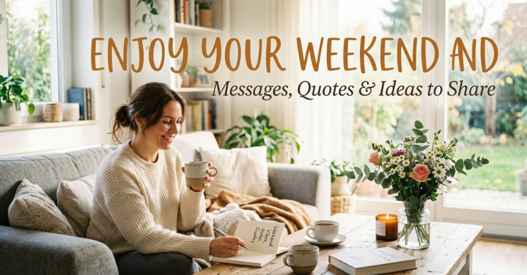 Enjoy Your Weekend: Messages, Quotes & Ideas to Share