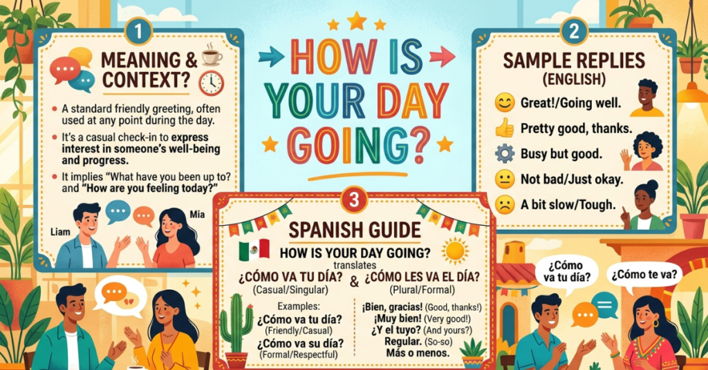 How Is Your Day Going? Meaning, Replies & Spanish Guide