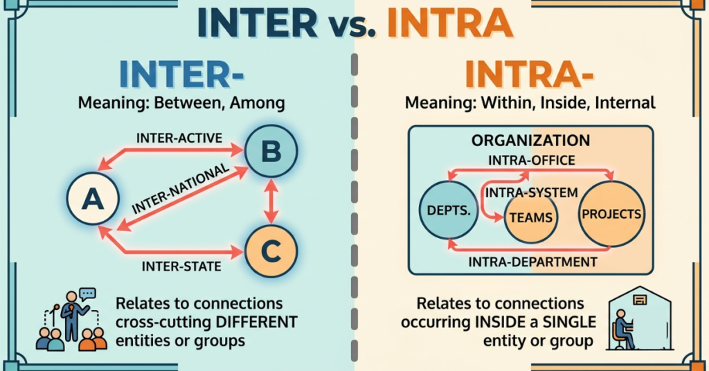 Inter vs Intra: Meaning, Differences, and Easy Examples