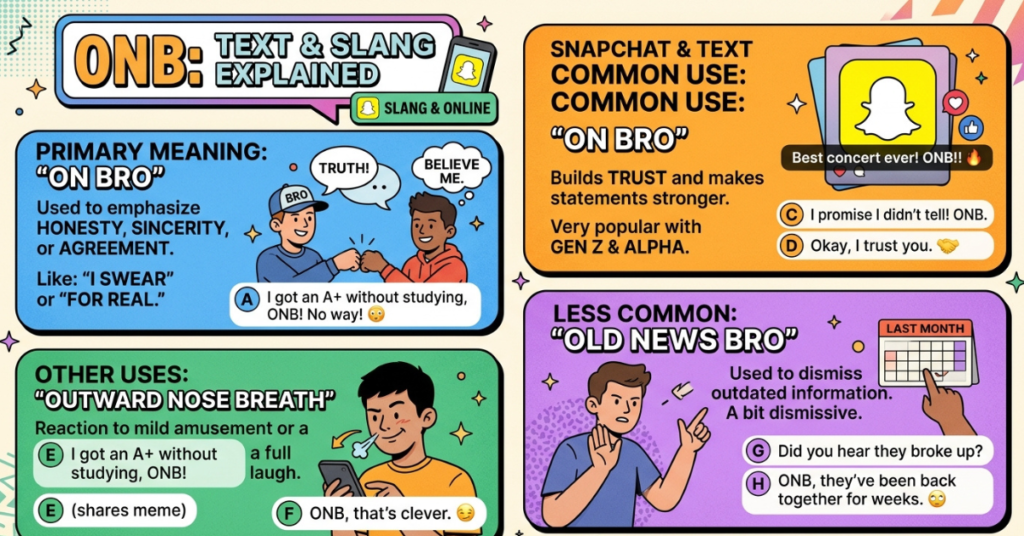 ONB Meaning in Text: Snapchat, Slang & Online Explained