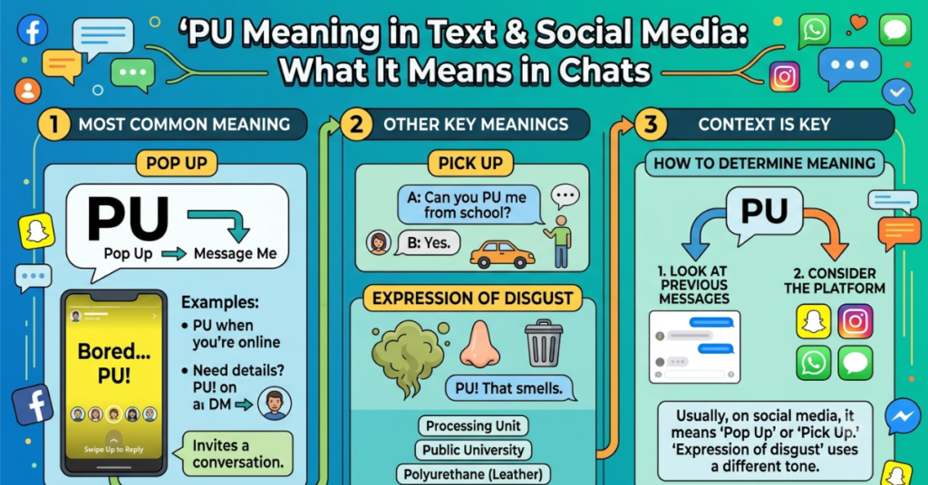 PU Meaning in Text: What It Means in Chats and Social Media