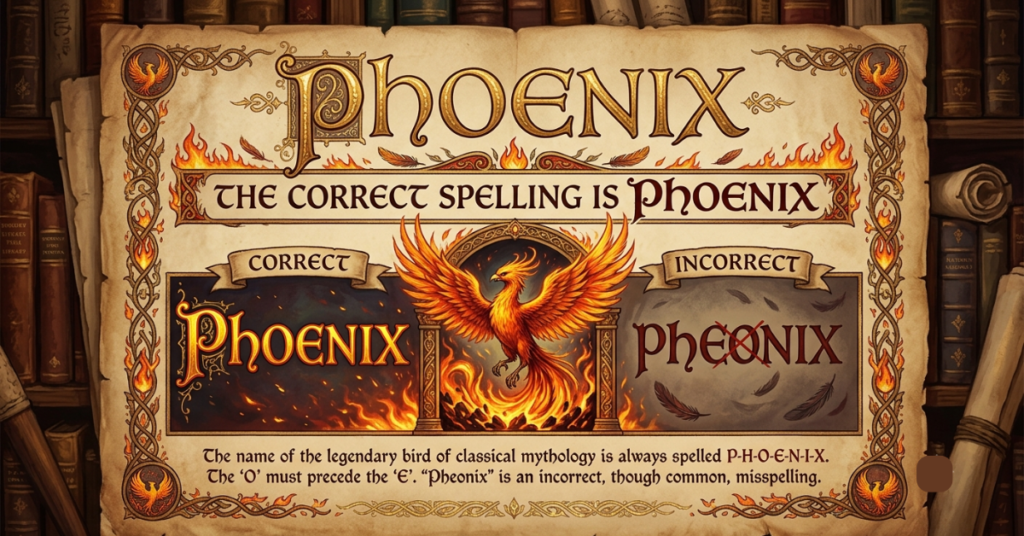 Phoenix or Pheonix: Which Spelling Is Correct?