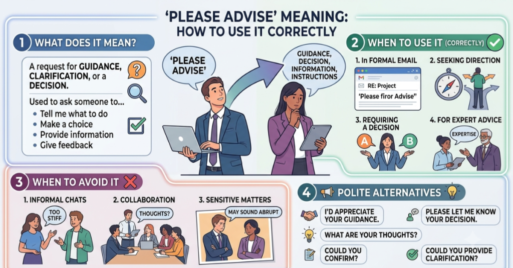 Please Advise Meaning: How to Use It Correctly