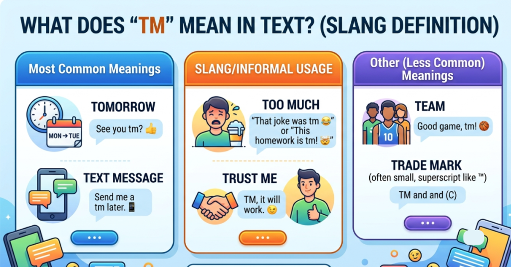 TM Meaning in Text: What Does TM Mean in Slang?
