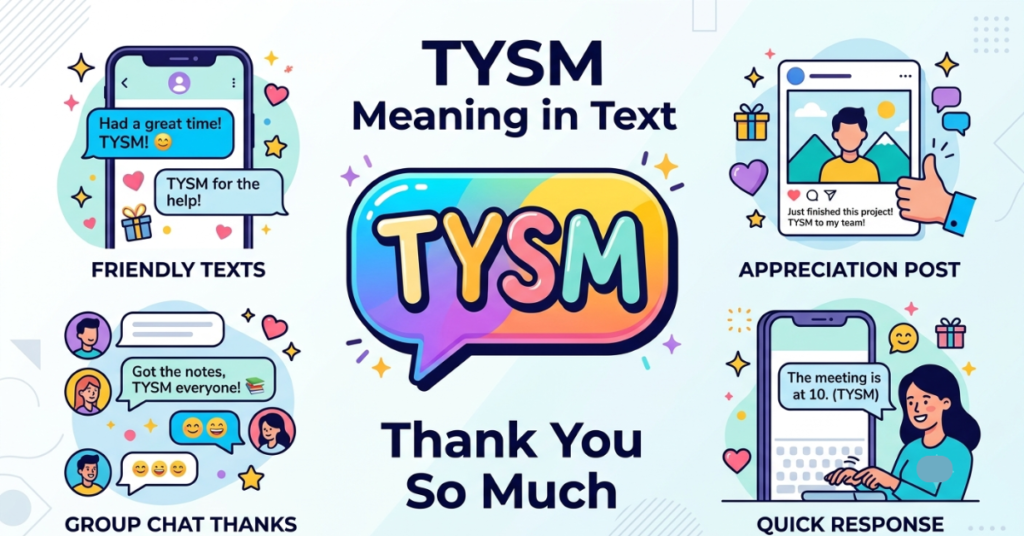 TYSM Meaning in Text: Definition, Uses & Examples