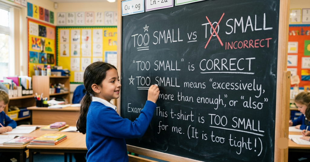 Too Small or To Small: Which One Is Correct?