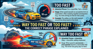 Way Too Fast or Too Fast? The Correct Phrase Explained