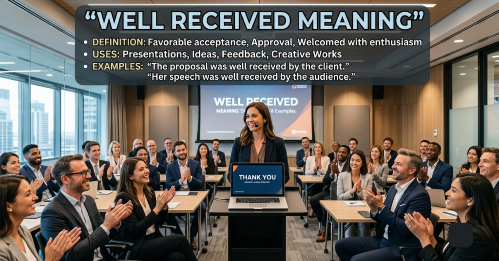 Well Received Meaning: Definition, Uses & Examples