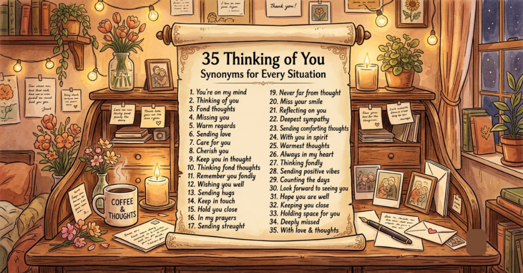 35 Thinking of You Synonyms for Every Situation