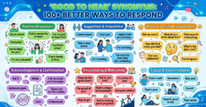 Good to Hear Synonyms: 100+ Better Ways to Respond