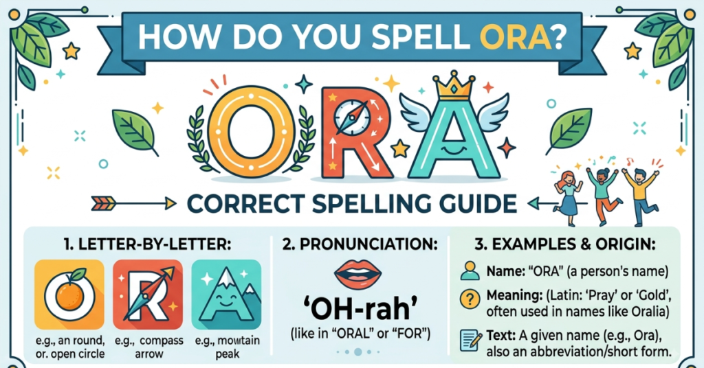 How Do You Spell Ora? Correct Spelling Guide