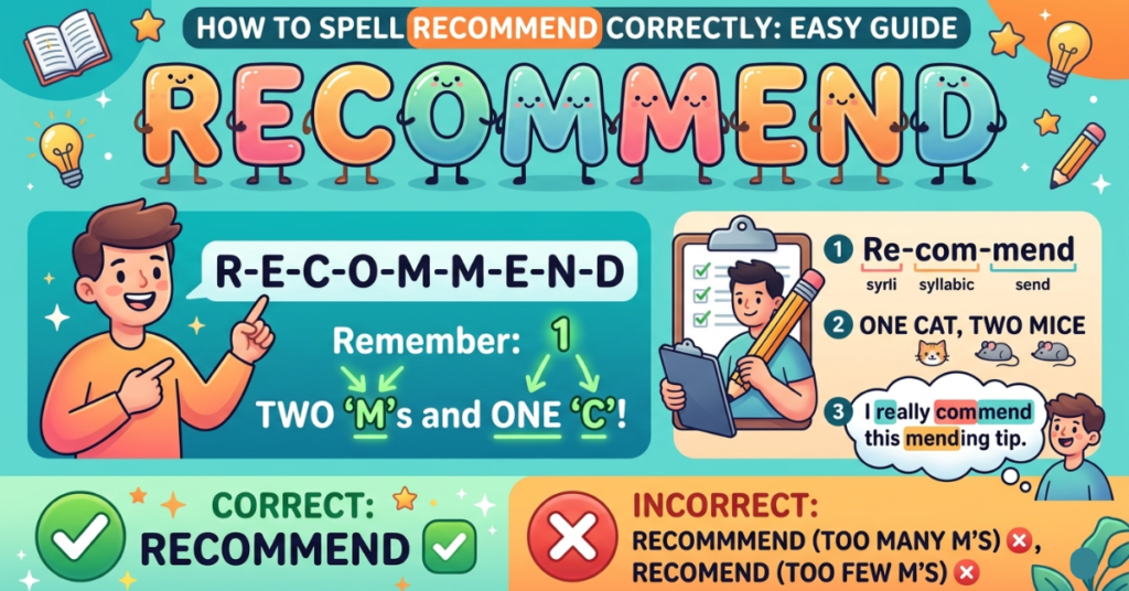 How to Spell Recommend Correctly: Easy Guide