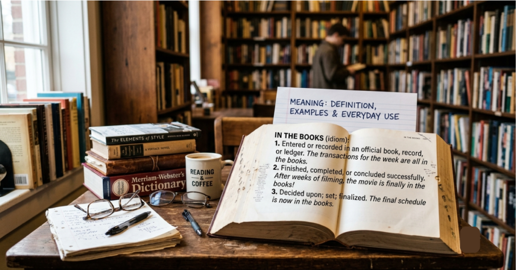 In the Books Meaning: Definition, Examples & Everyday Use