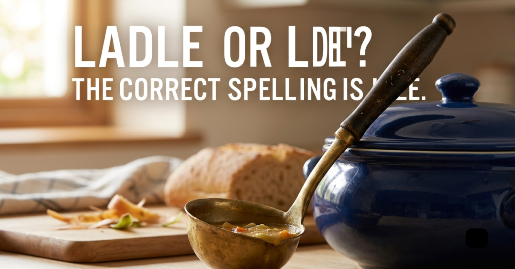 Ladel or Ladle: Which Spelling Is Correct?
