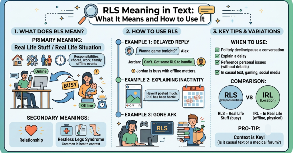 RLS Meaning in Text: What It Means and How to Use It