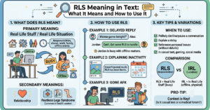 RLS Meaning in Text: What It Means and How to Use It