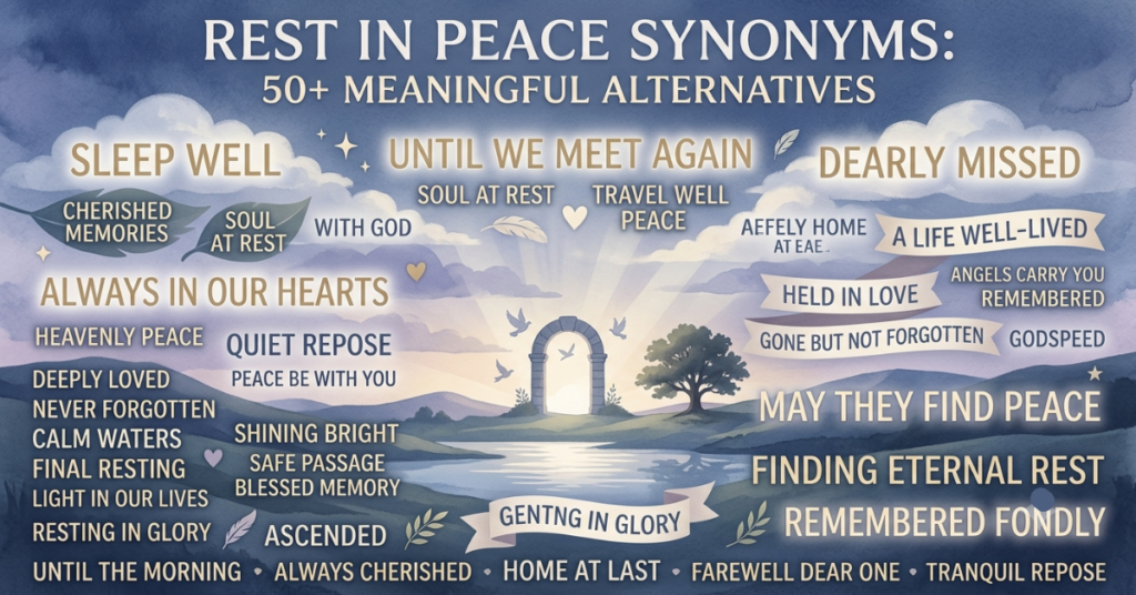 Rest in Peace Synonym: 50+ Meaningful Alternatives