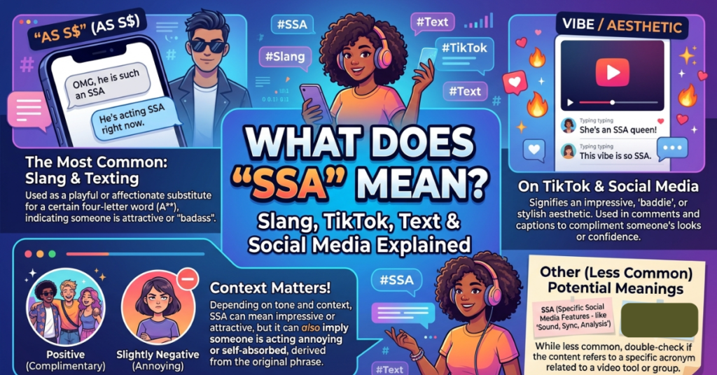 SSA Meaning: Slang, TikTok, Text & Social Media Explained