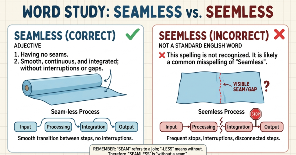 Seamless vs Seemless: Which Spelling Is Correct?