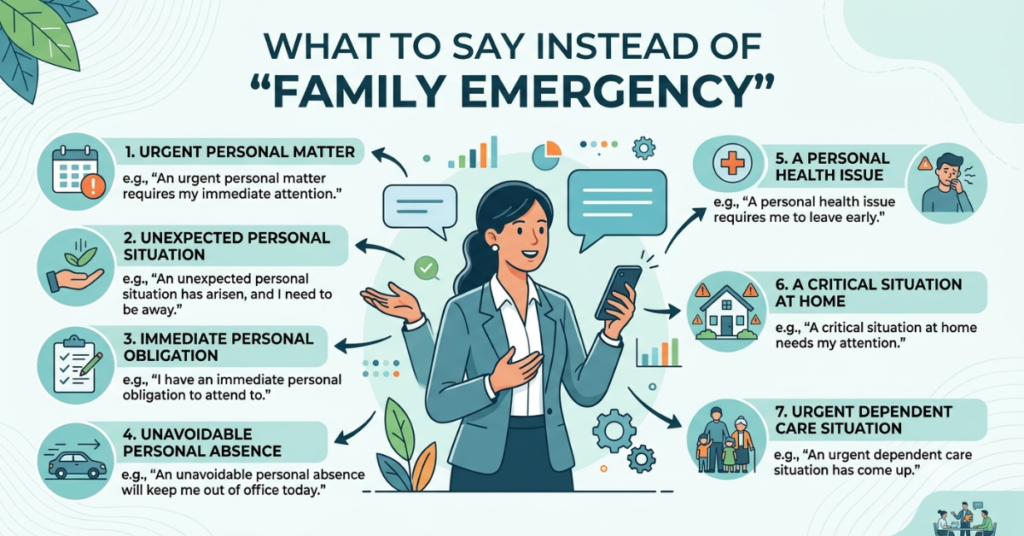 What to Say Instead of Family Emergency